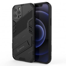 Θήκη Κινητού BBR Steel Αντικραδασμική ( Armor - Shockproof ) με ενσωματωμένη βάση στήριξης ( Kickstand ) για i-PHONE 12 PRO (6,1) BLACK